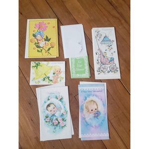 60s New Baby Greeting‎ Cards